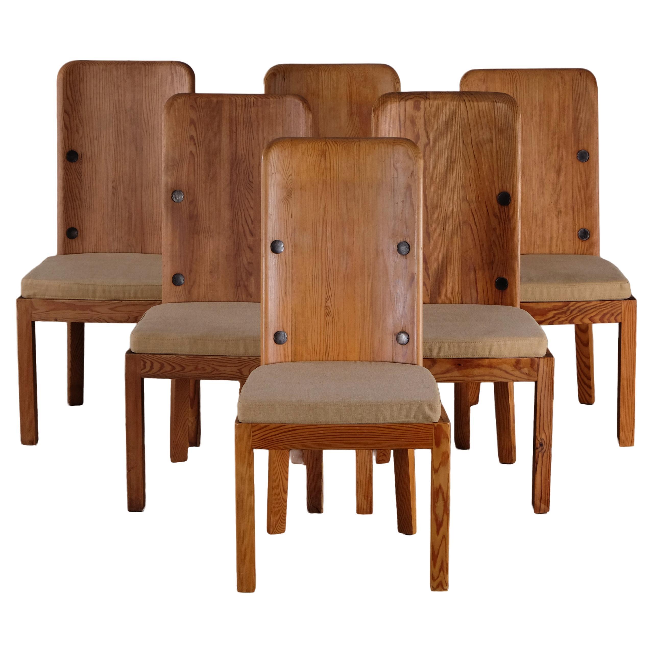 Set of 6 "Lovö" Chairs by Axel Einar-Hjorth, 1930s