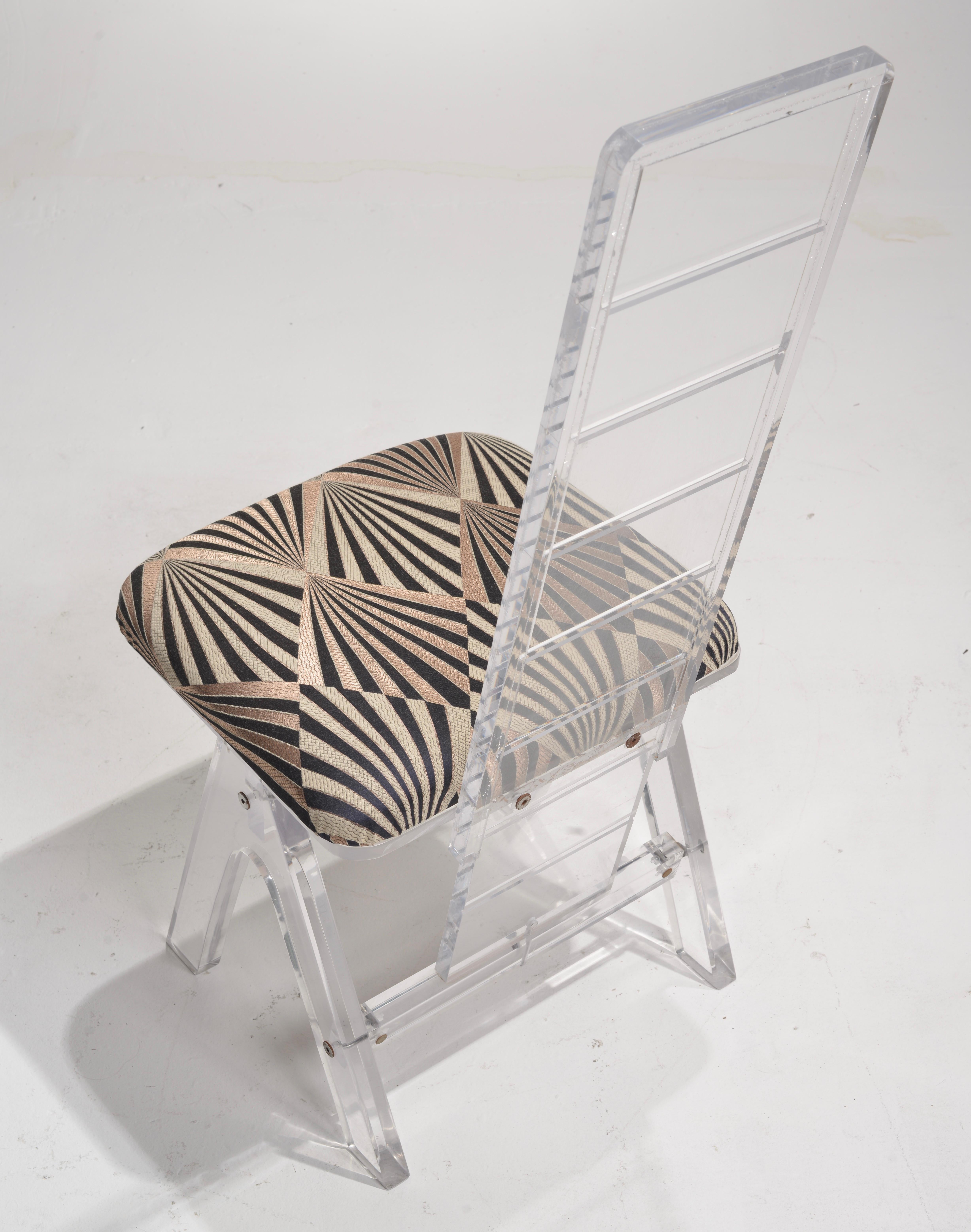 Set of 6 Lucite Chairs by Herb Rittz, c1970 For Sale 4
