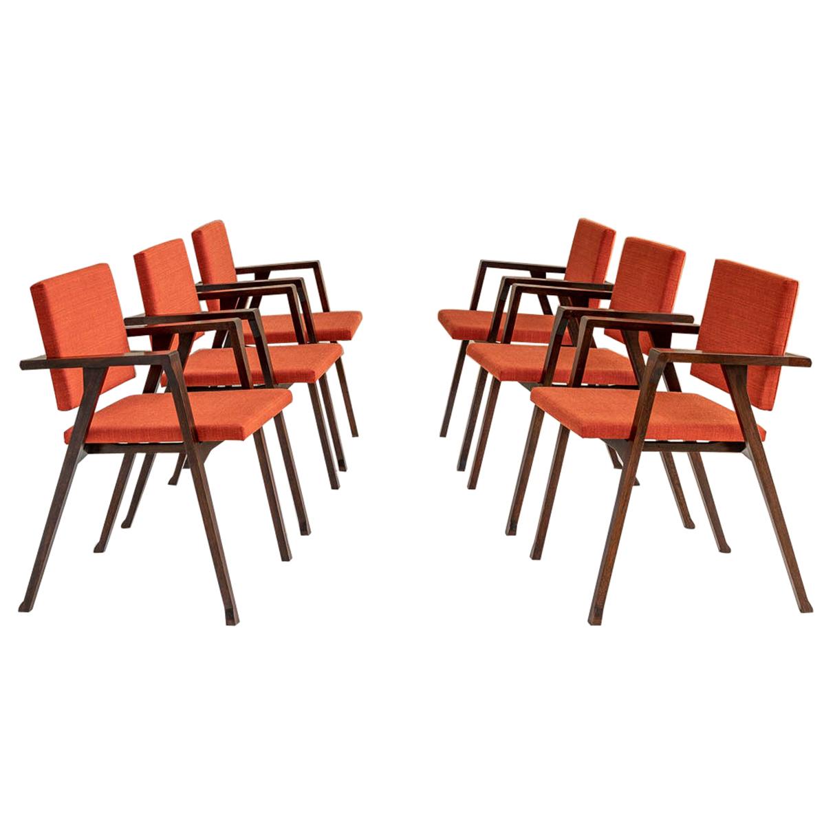 Set of 6 Luisa Chairs by Franco Albini