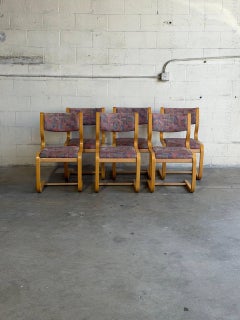 Juego de 6 sillas de comedor danesas de madera curvada de Magnus Olesen, estilo Mid-Century Modern