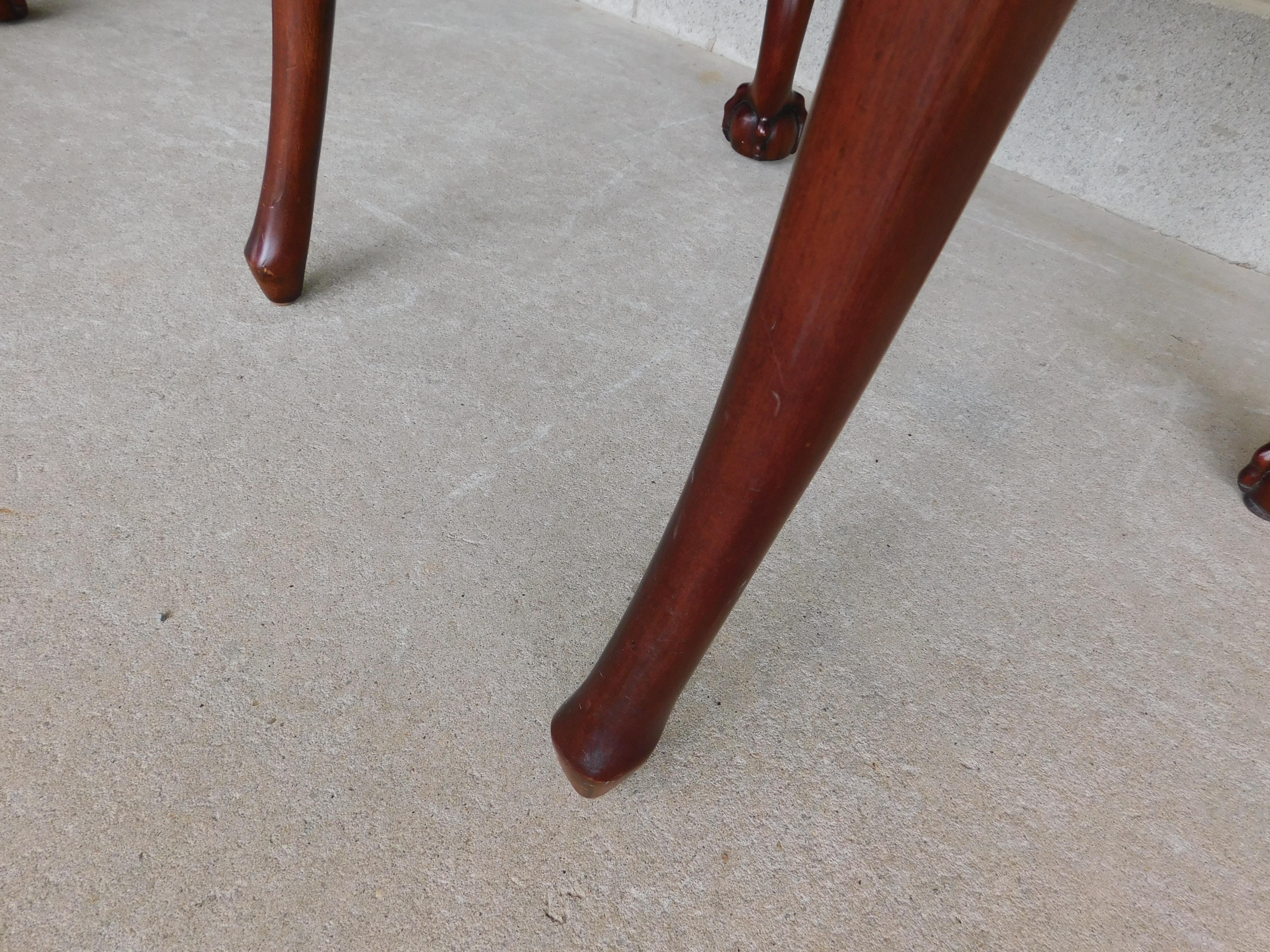 Set of 6 Mahogany Chippendale Style Side Chairs by Maitland Smith 8