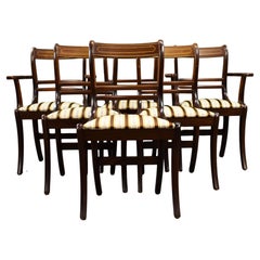 Ensemble de 6 chaises de salle à manger en acajou