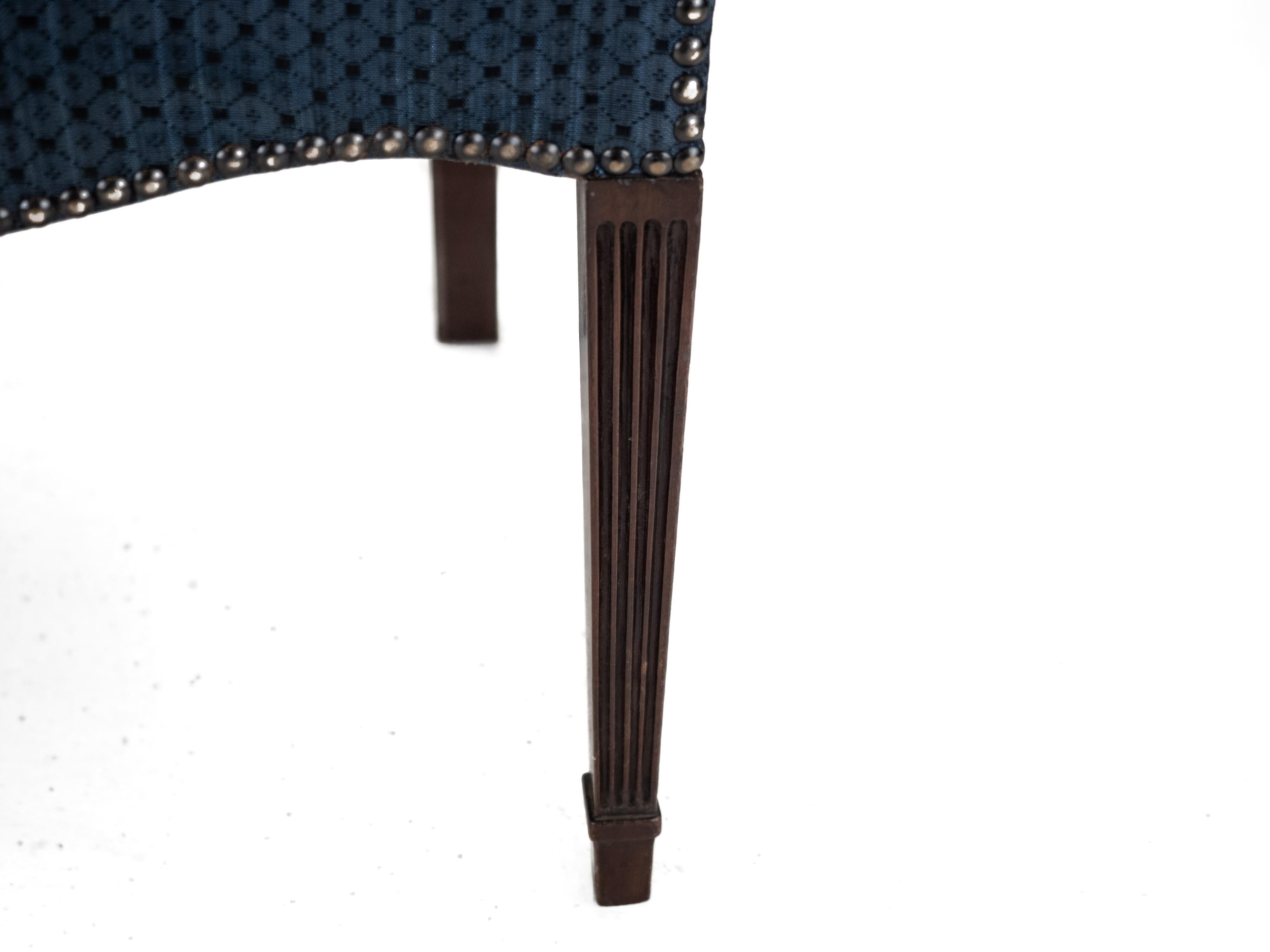 Set of 6 Mahogany Hepplewhite Dining Chairs, c1870, c19th (Georgian, George III) in vendita 7