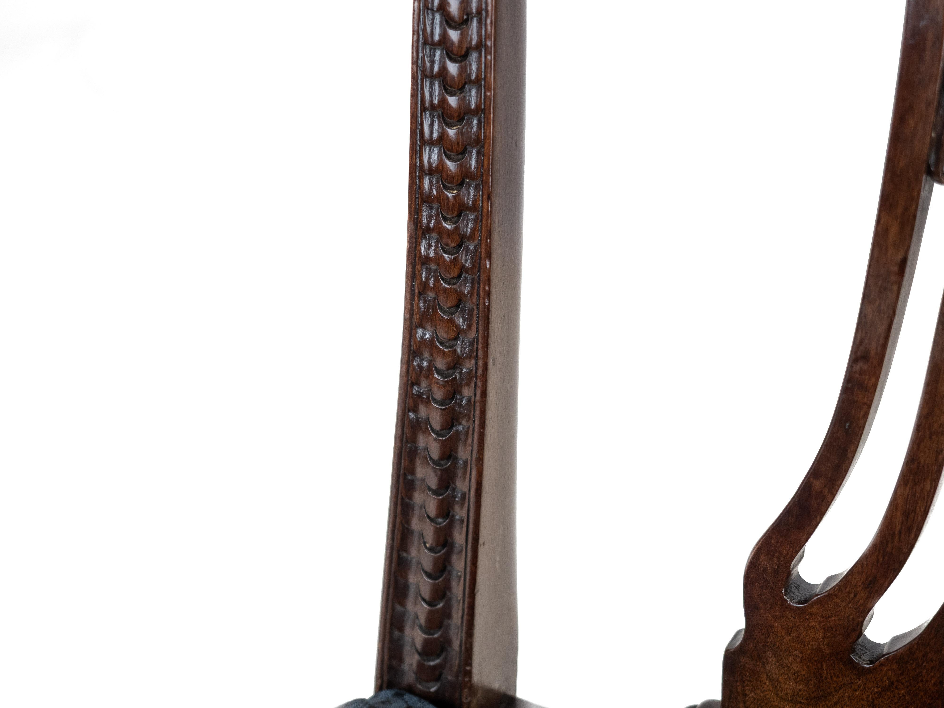 Set of 6 Mahogany Hepplewhite Dining Chairs, c1870, c19th (Georgian, George III) in vendita 10