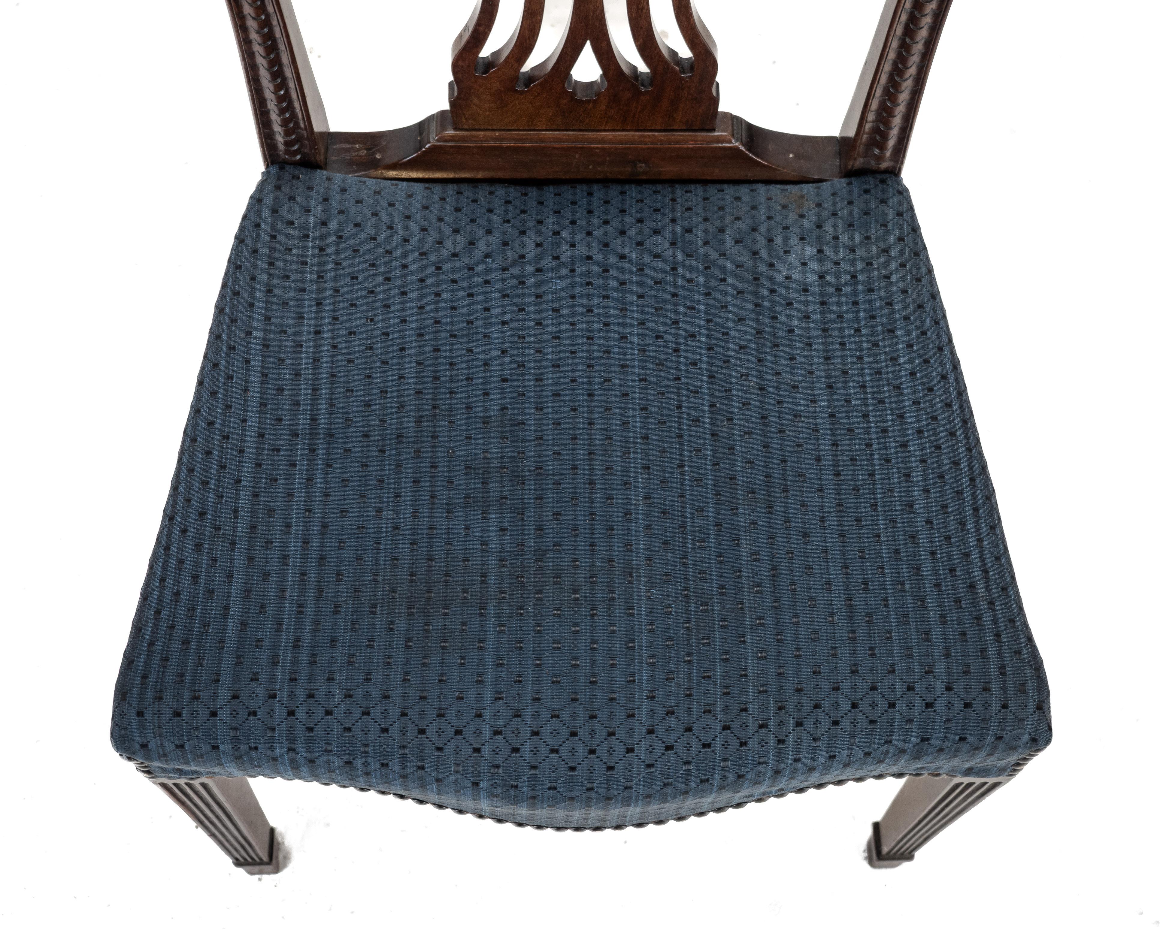 Set of 6 Mahogany Hepplewhite Dining Chairs, c1870, c19th (Georgian, George III) in vendita 11