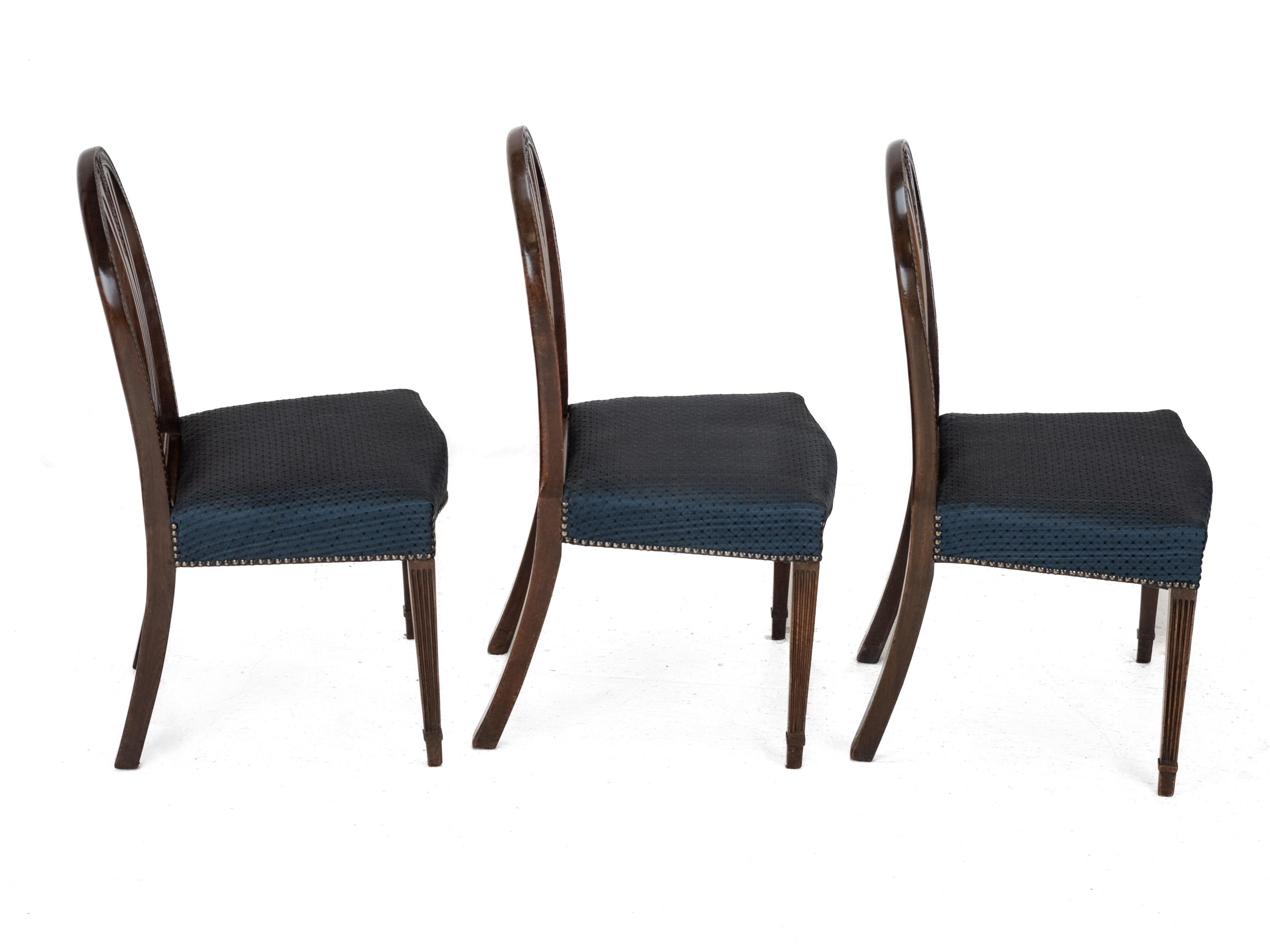 Set of 6 Mahogany Hepplewhite Dining Chairs, c1870, c19th (Georgian, George III) in vendita 2