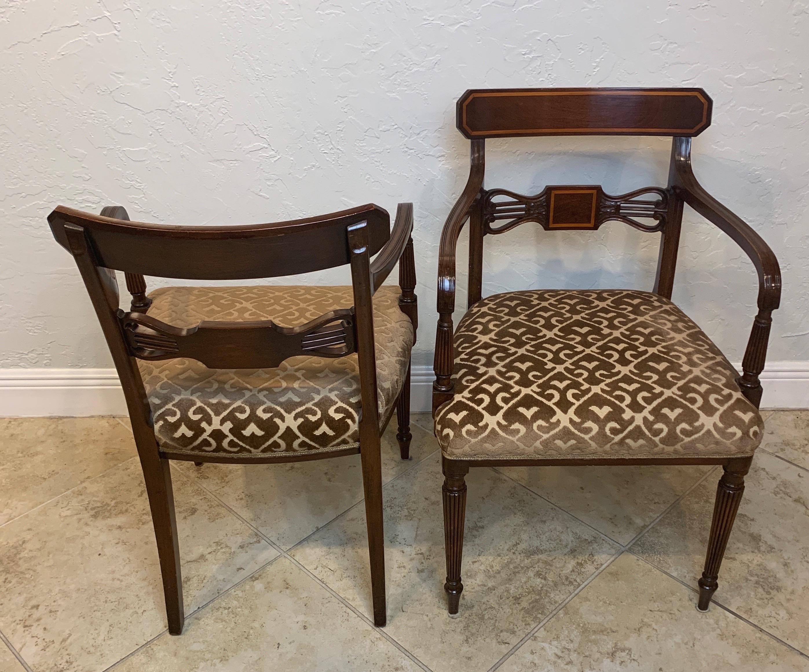 Set of 6 Mahogany Sheraton Style Chairs 5