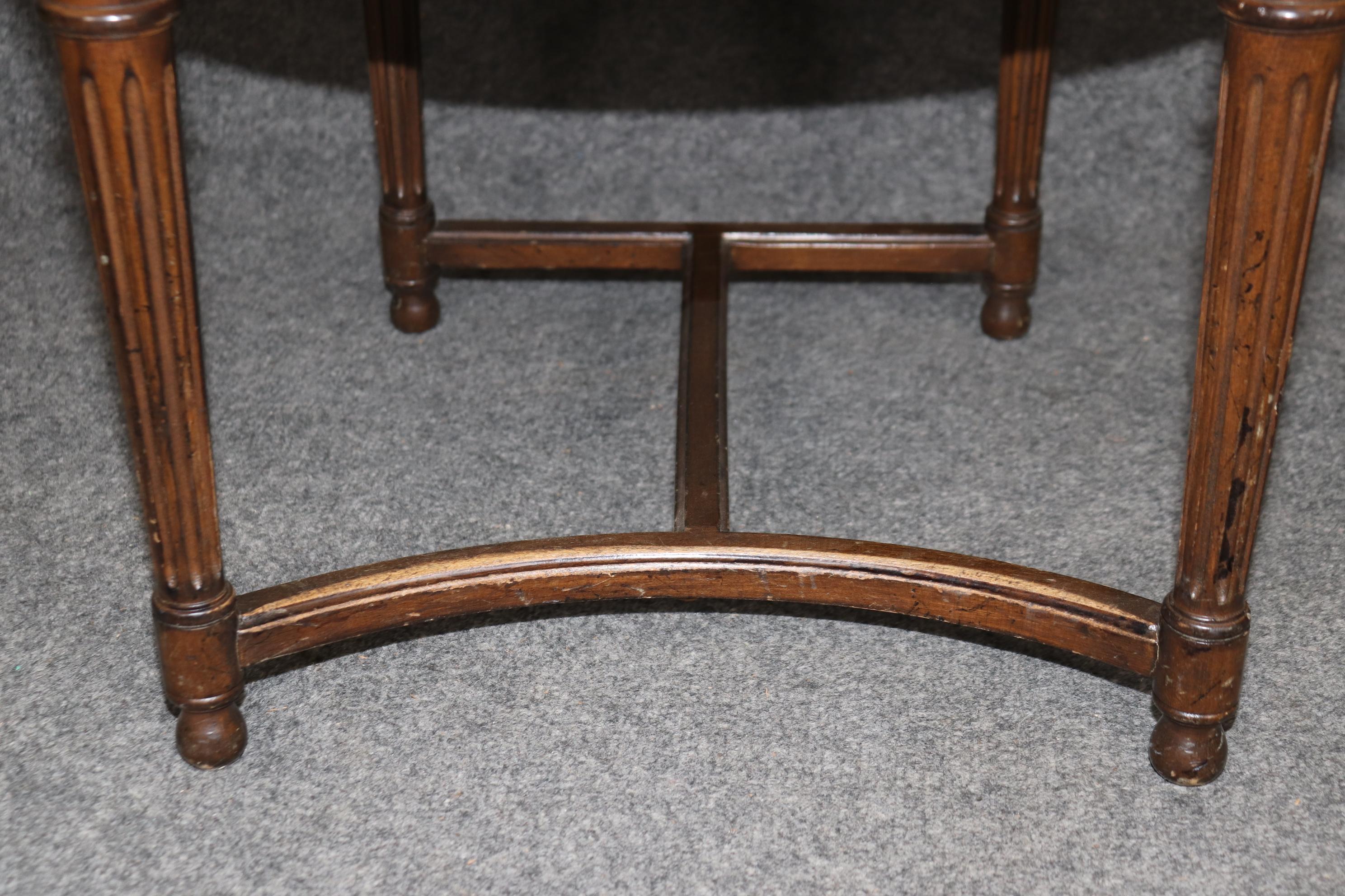 Set of 6 Maison Jansen Attributed Balloon Back Circular Directoire Dining Chairs For Sale 4