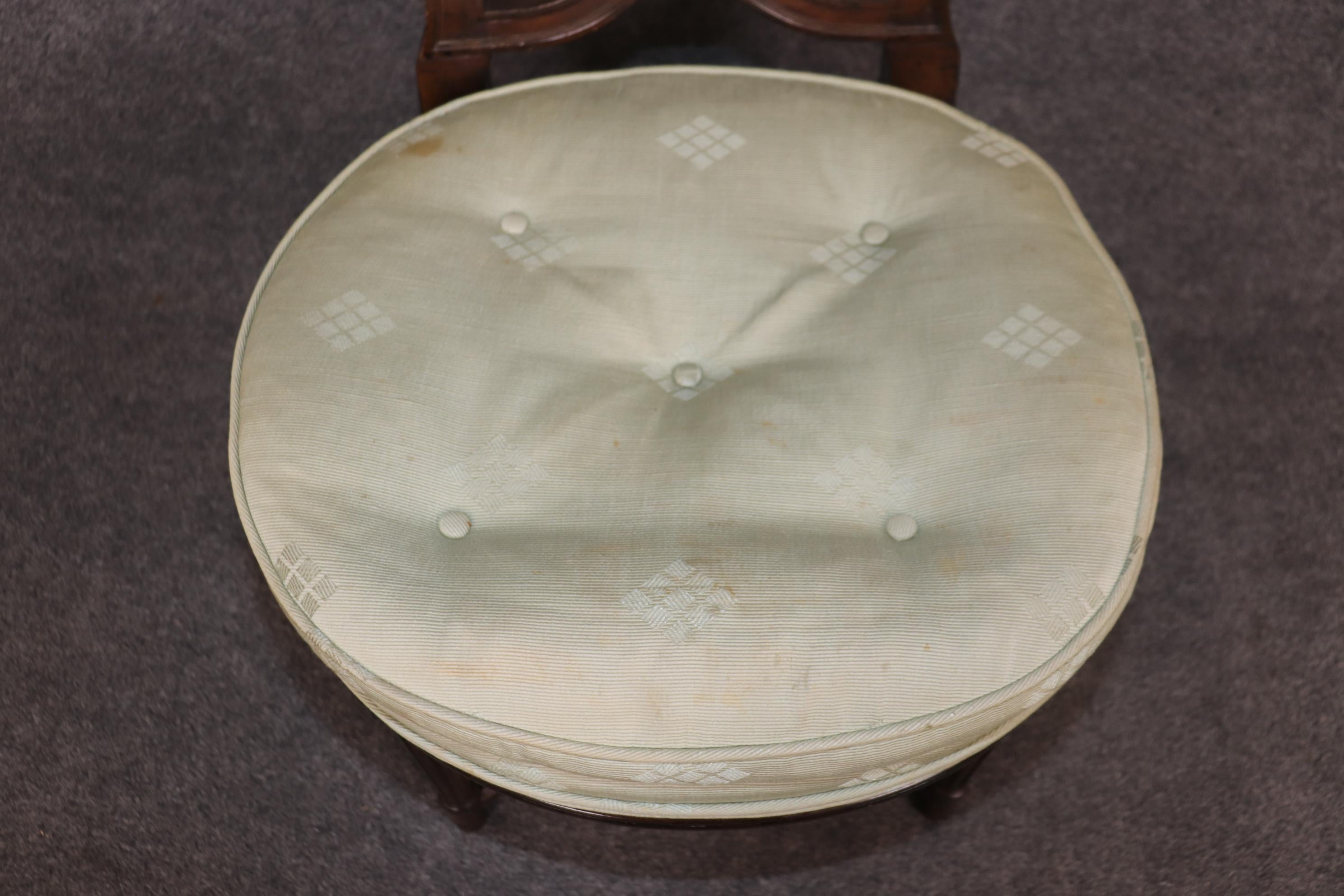Set of 6 Maison Jansen Attributed Balloon Back Circular Directoire Dining Chairs For Sale 5
