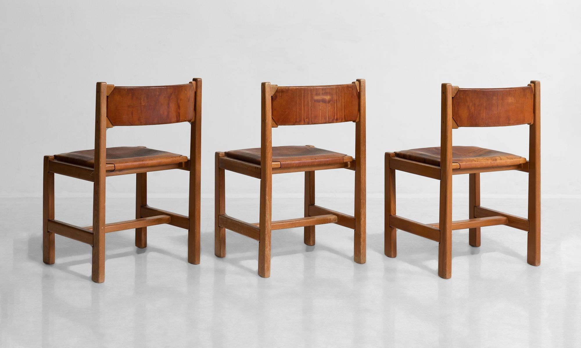 Set of '6' Maison Regain Chairs, France, circa 1970 In Good Condition In Culver City, CA
