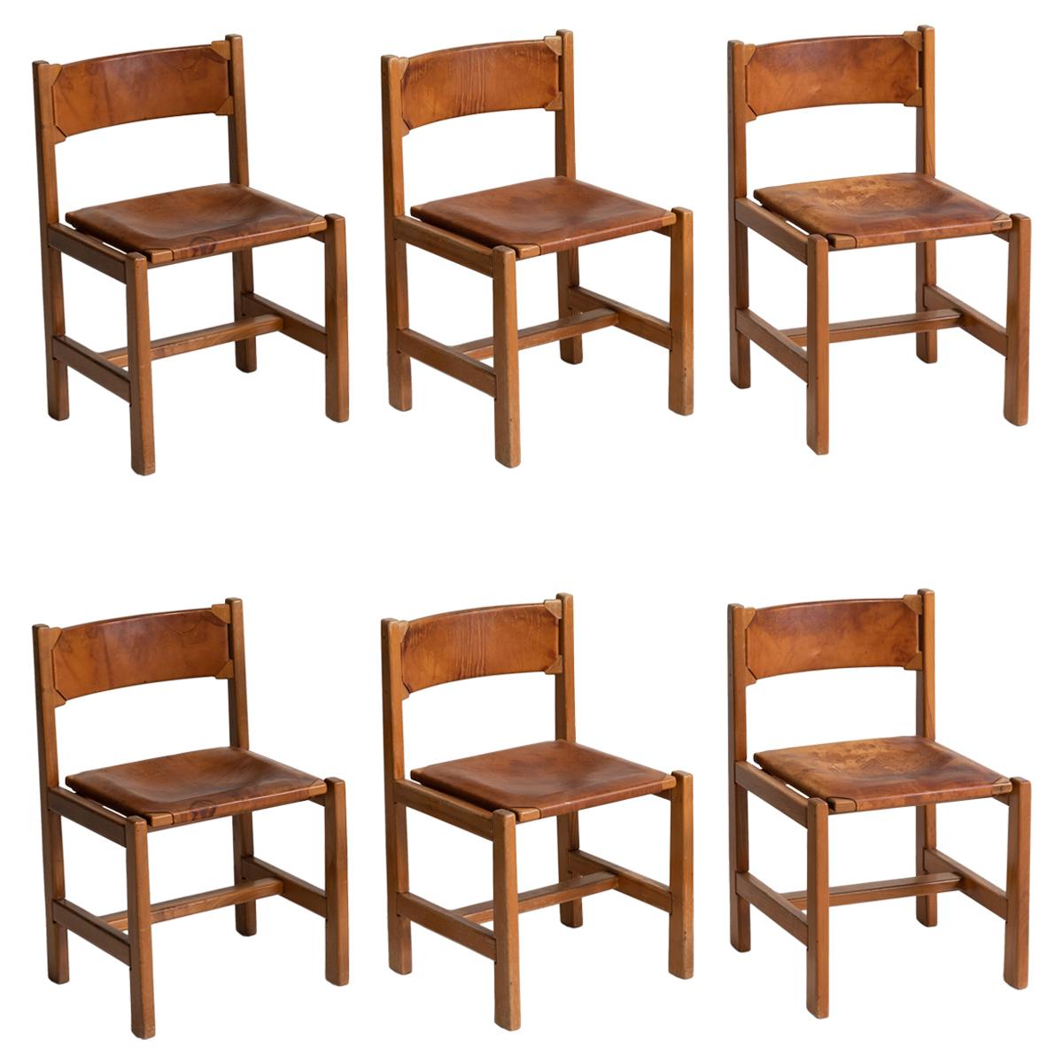 Set of '6' Maison Regain Chairs, France, circa 1970