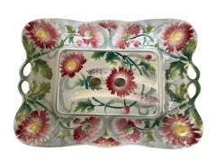 Set of 6 Majolica Asparagus Plates with Asparagus Serving Platter – Saint Clémen