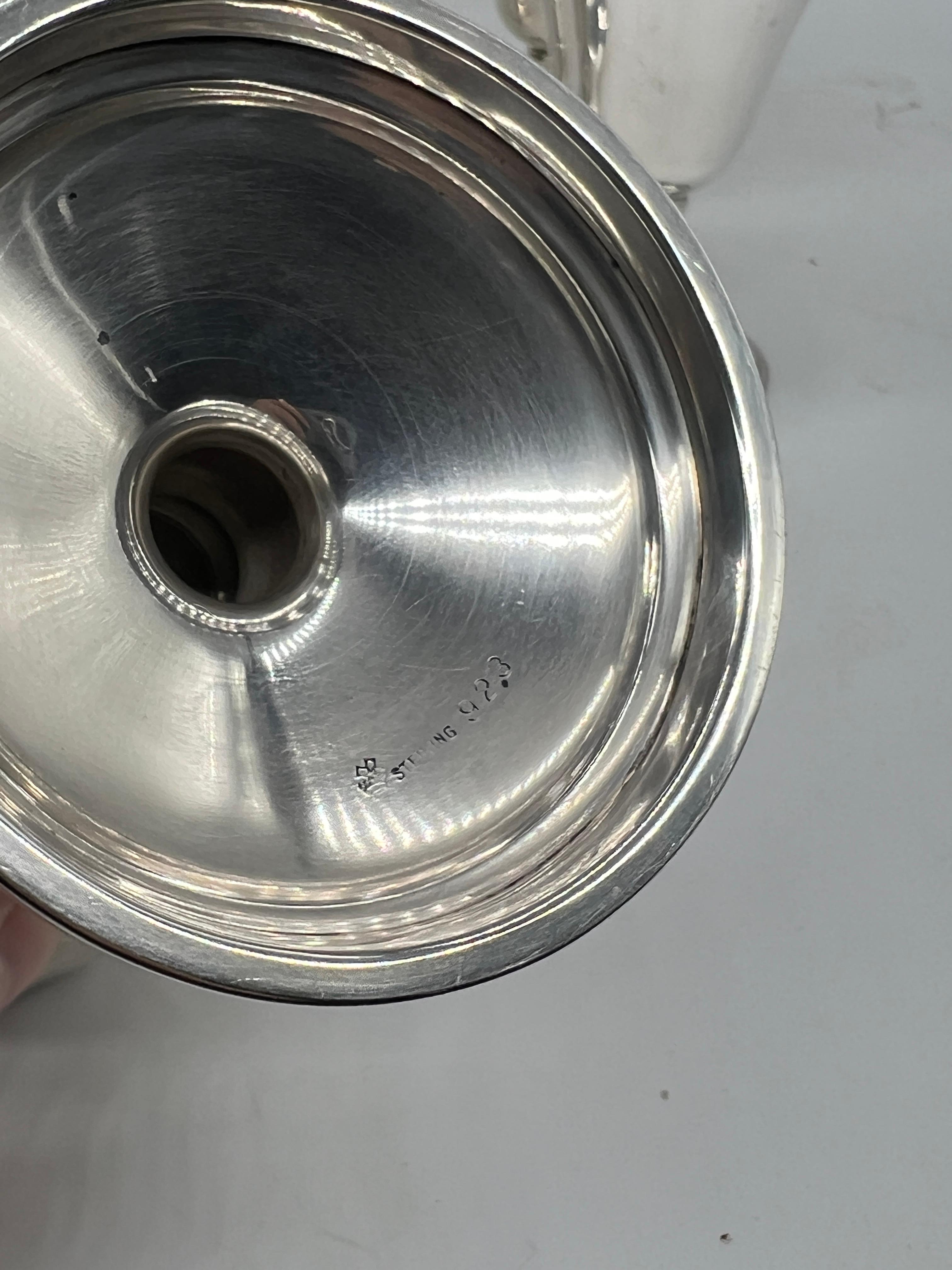 Juego de 6, Copas de plata de ley de la Manchester Silver Company Patrón #923 siglo XX en venta
