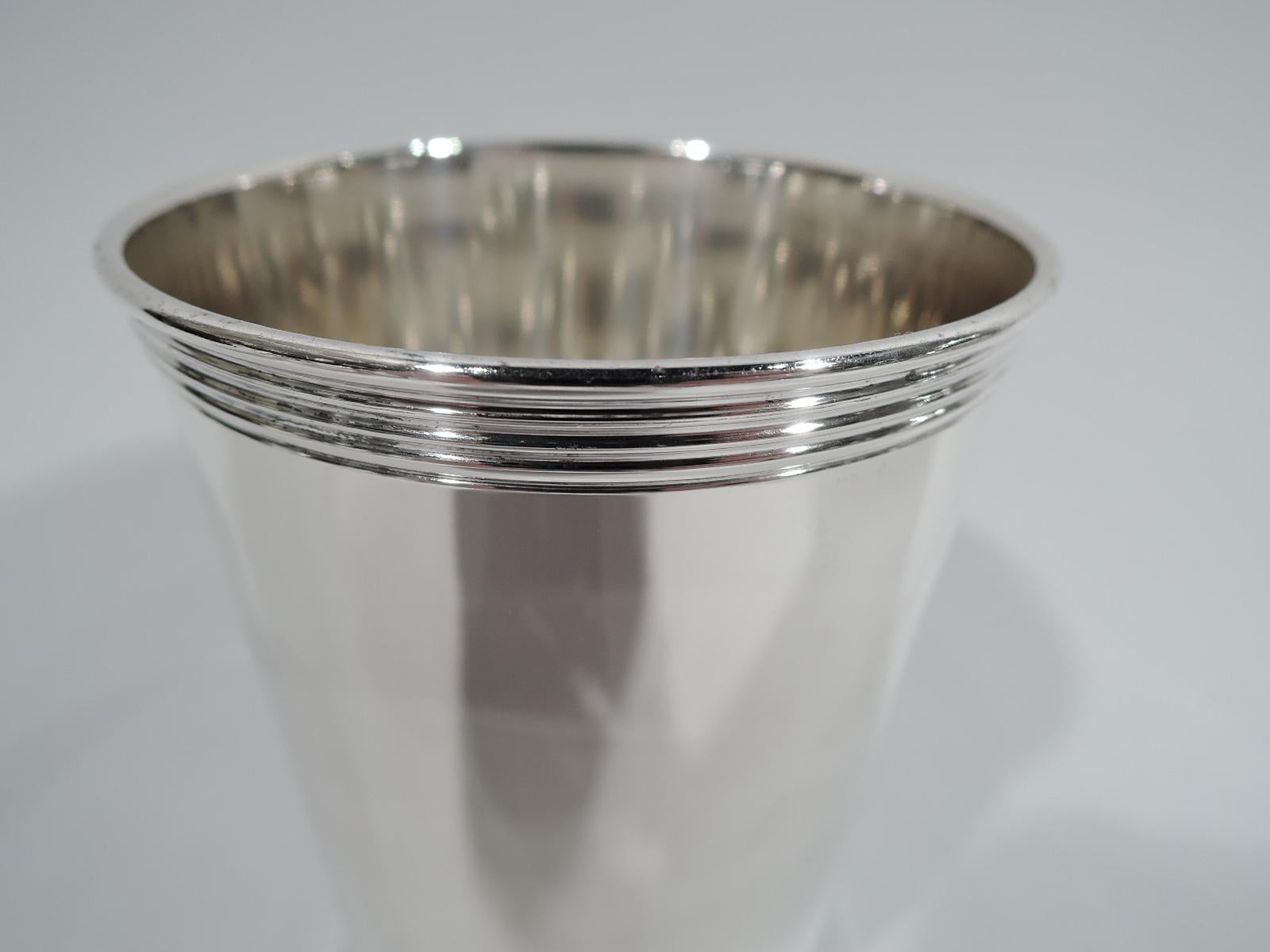 American Set of 6 Manchester Traditional Sterling Silver Mint Julep Cups