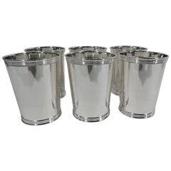Set of 6 Manchester Traditional Sterling Silver Mint Julep Cups