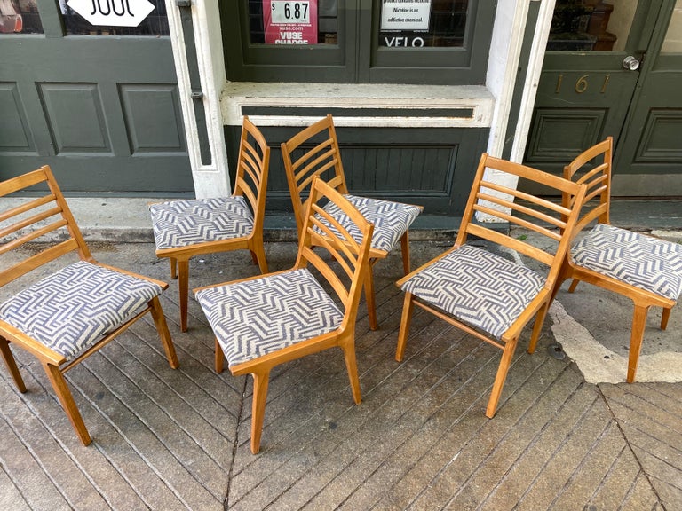 Set of 6 Maple Dining Chairs For Sale 5