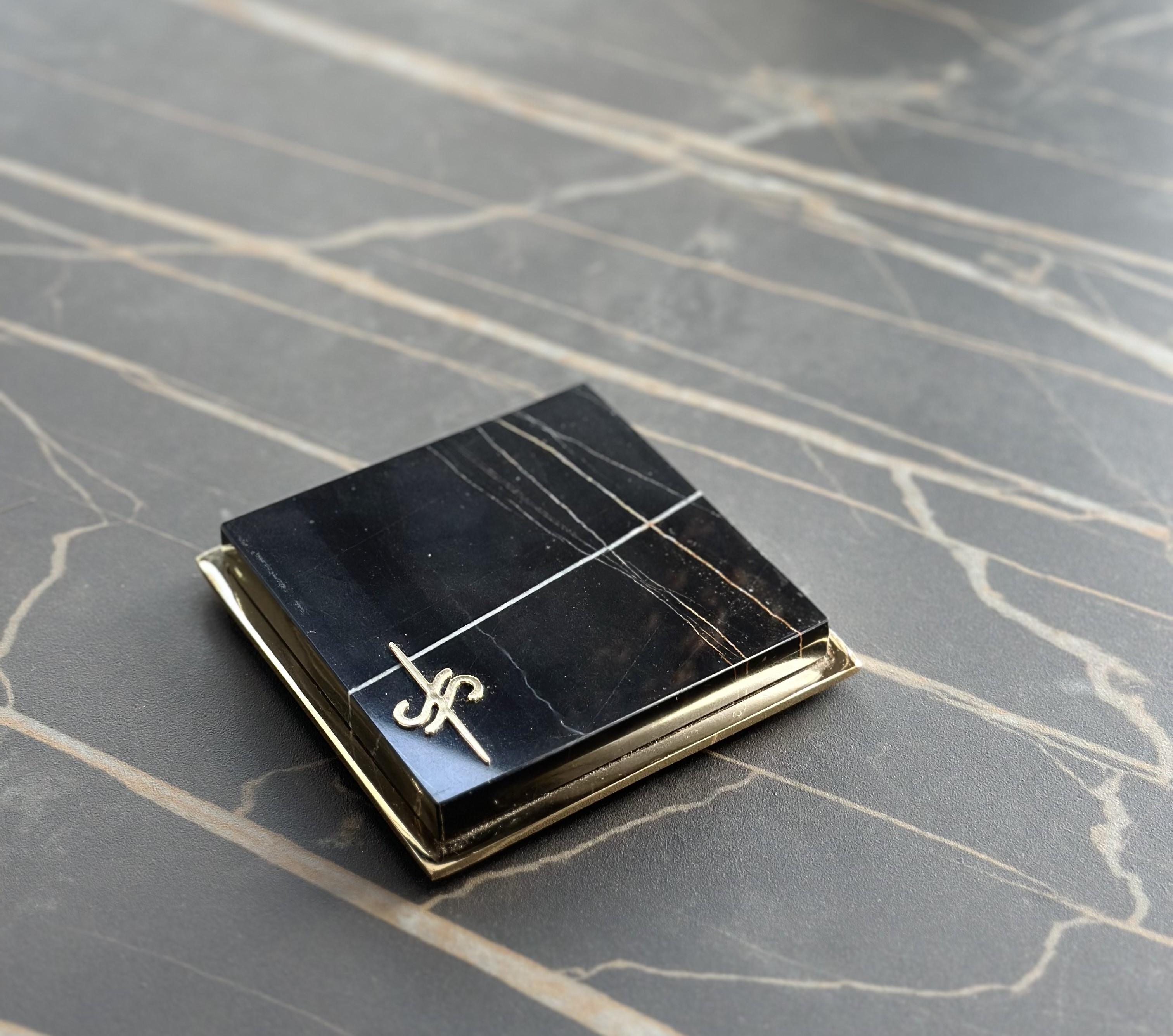 Set of 6 Marble Coasters by Euromarmi Store In New Condition For Sale In Geneve, CH