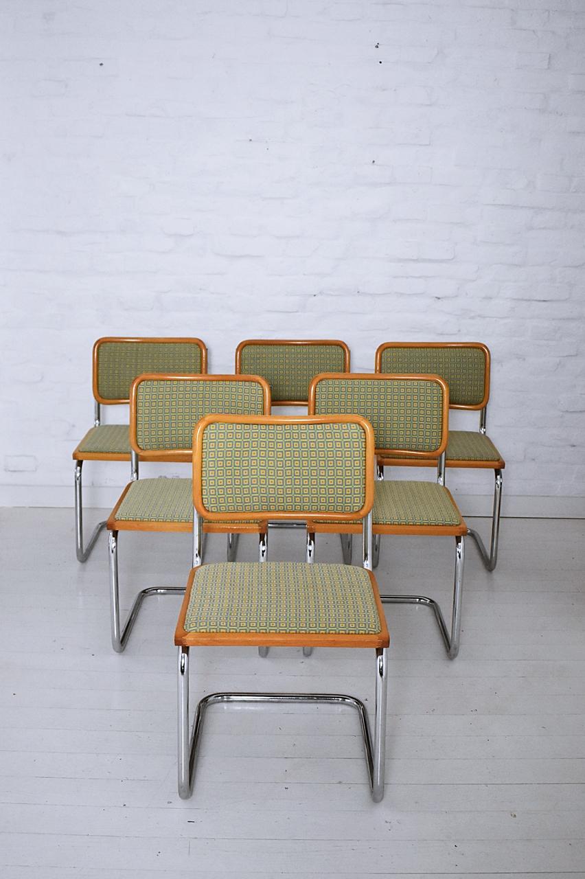 Set of 6 Marcel Breuer B32 Cesca Chairs by Bene, Austria, 1980s 5