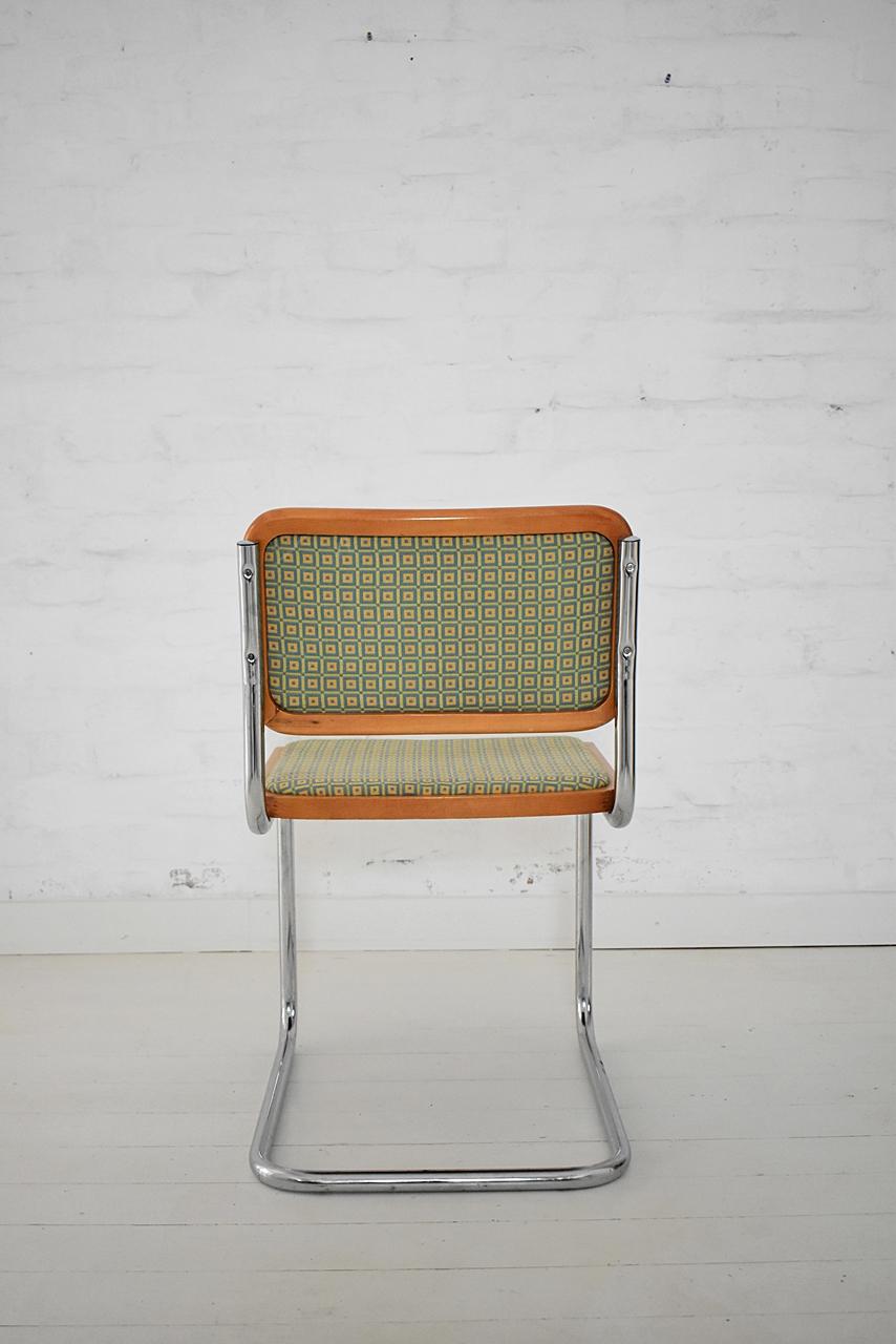 Fabric Set of 6 Marcel Breuer B32 Cesca Chairs by Bene, Austria, 1980s