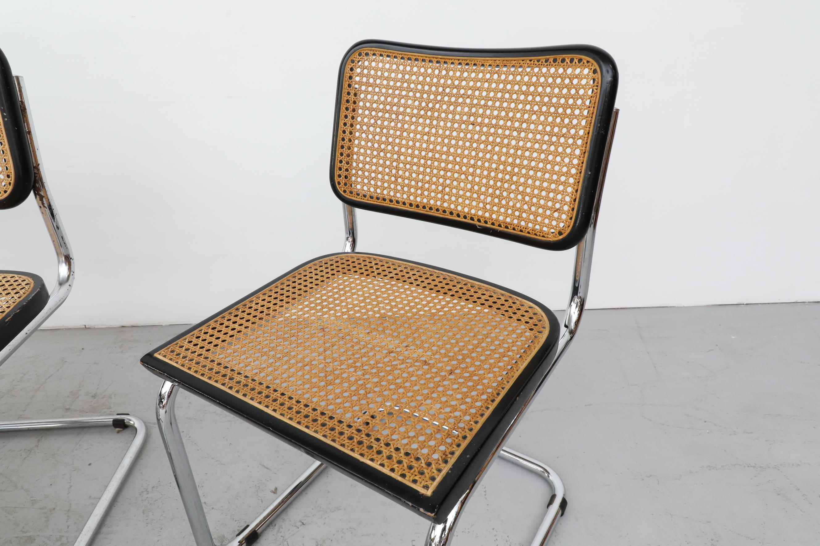 Set of 6 Marcel Breuer B32 Cesca Chairs 6
