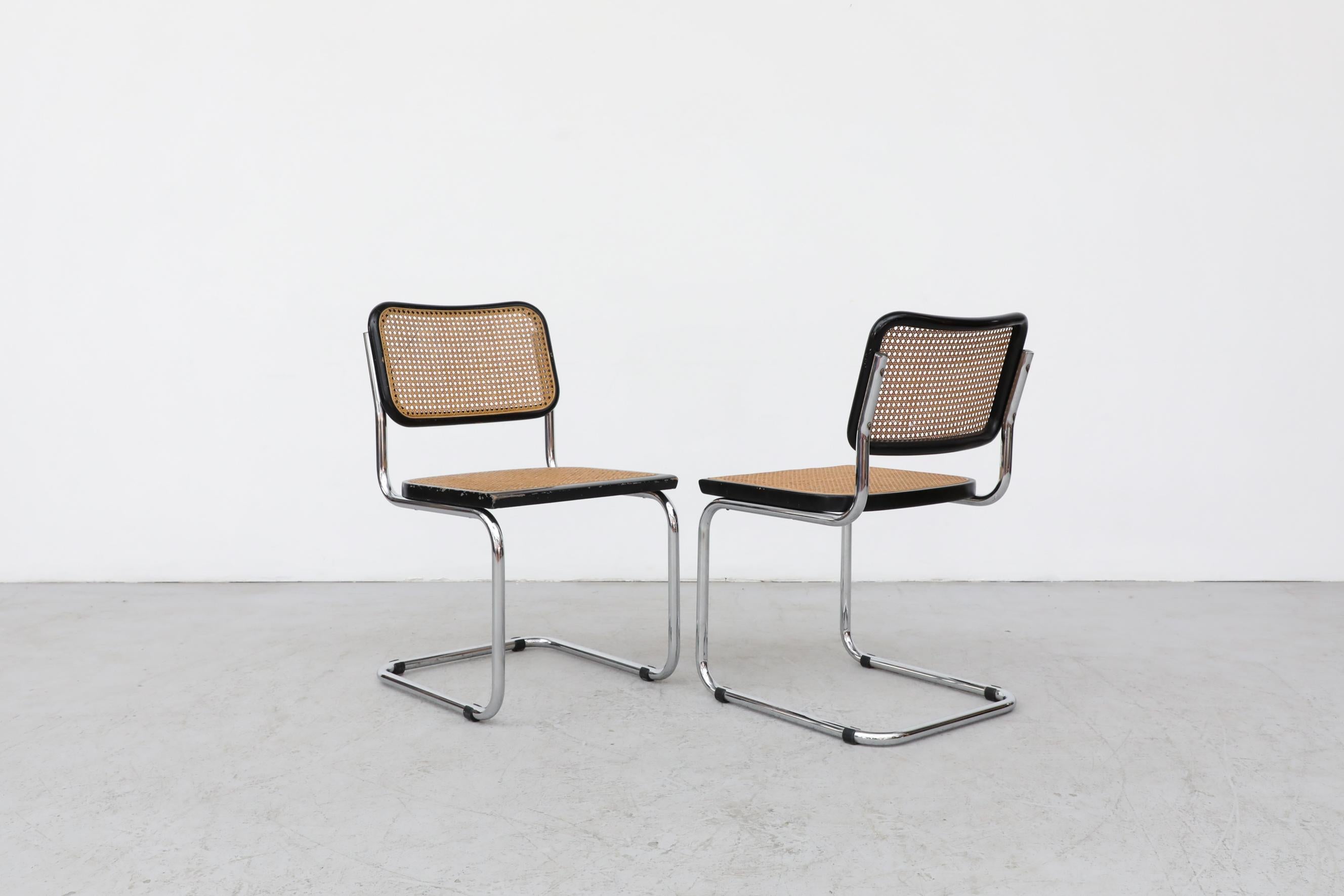 Mid-Century Modern Set of 6 Marcel Breuer B32 Cesca Chairs