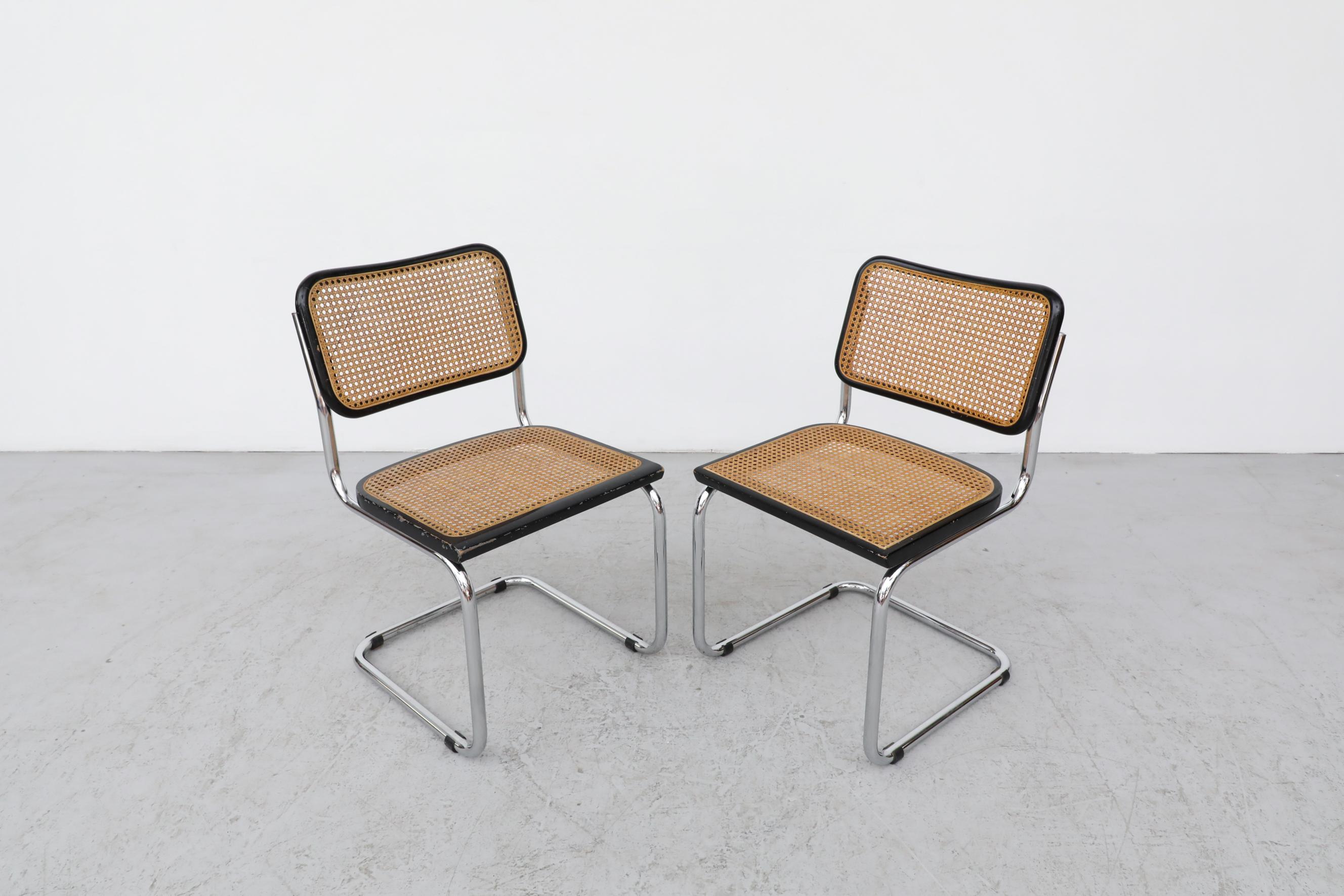 Steel Set of 6 Marcel Breuer B32 Cesca Chairs
