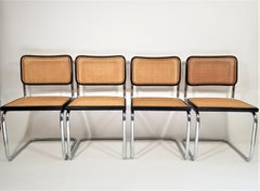 Set of 6 Marcel Breuer Cesca Black Side Chairs