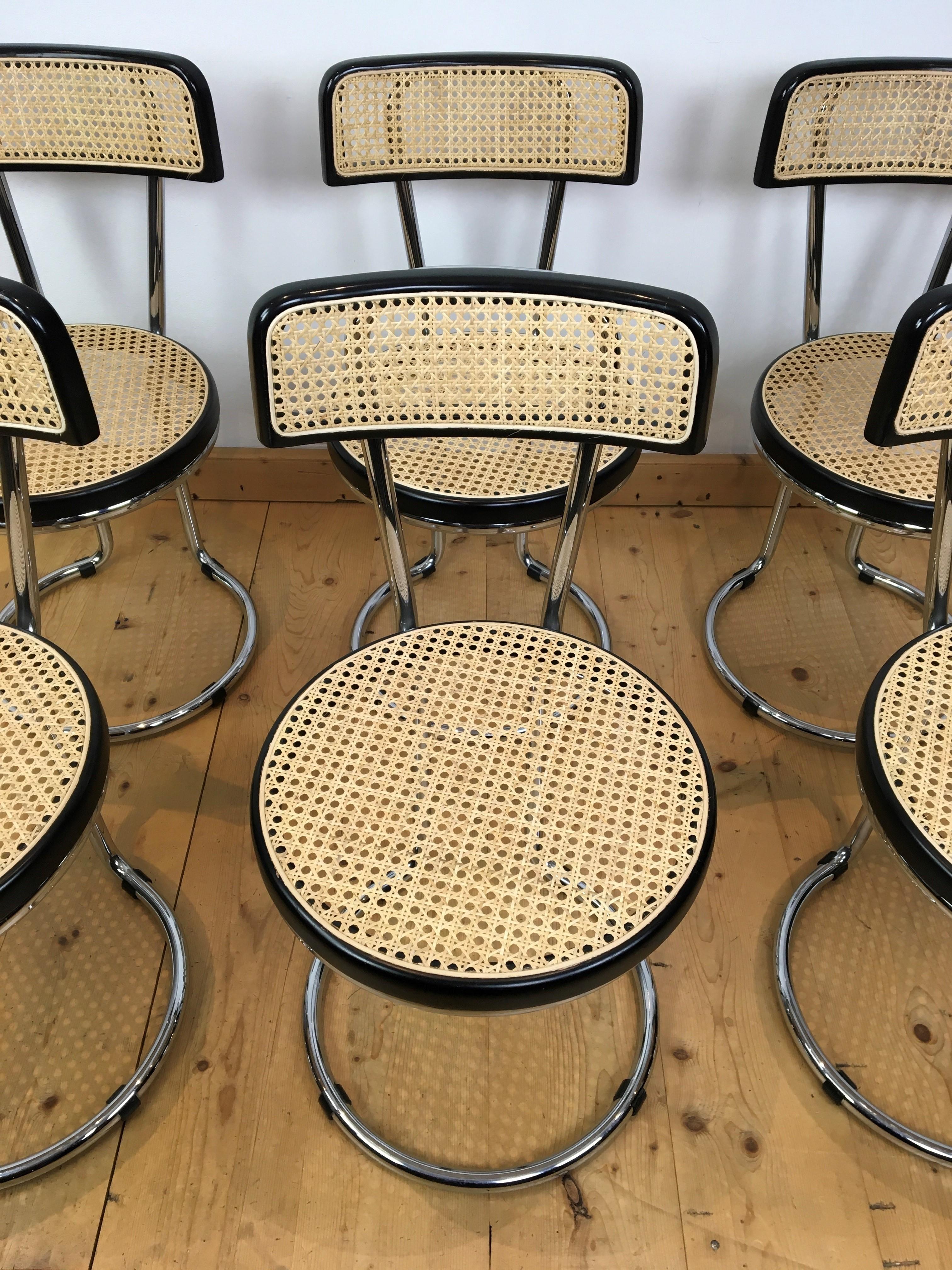 Set of 6 Marcel Breuer Style Chairs 1