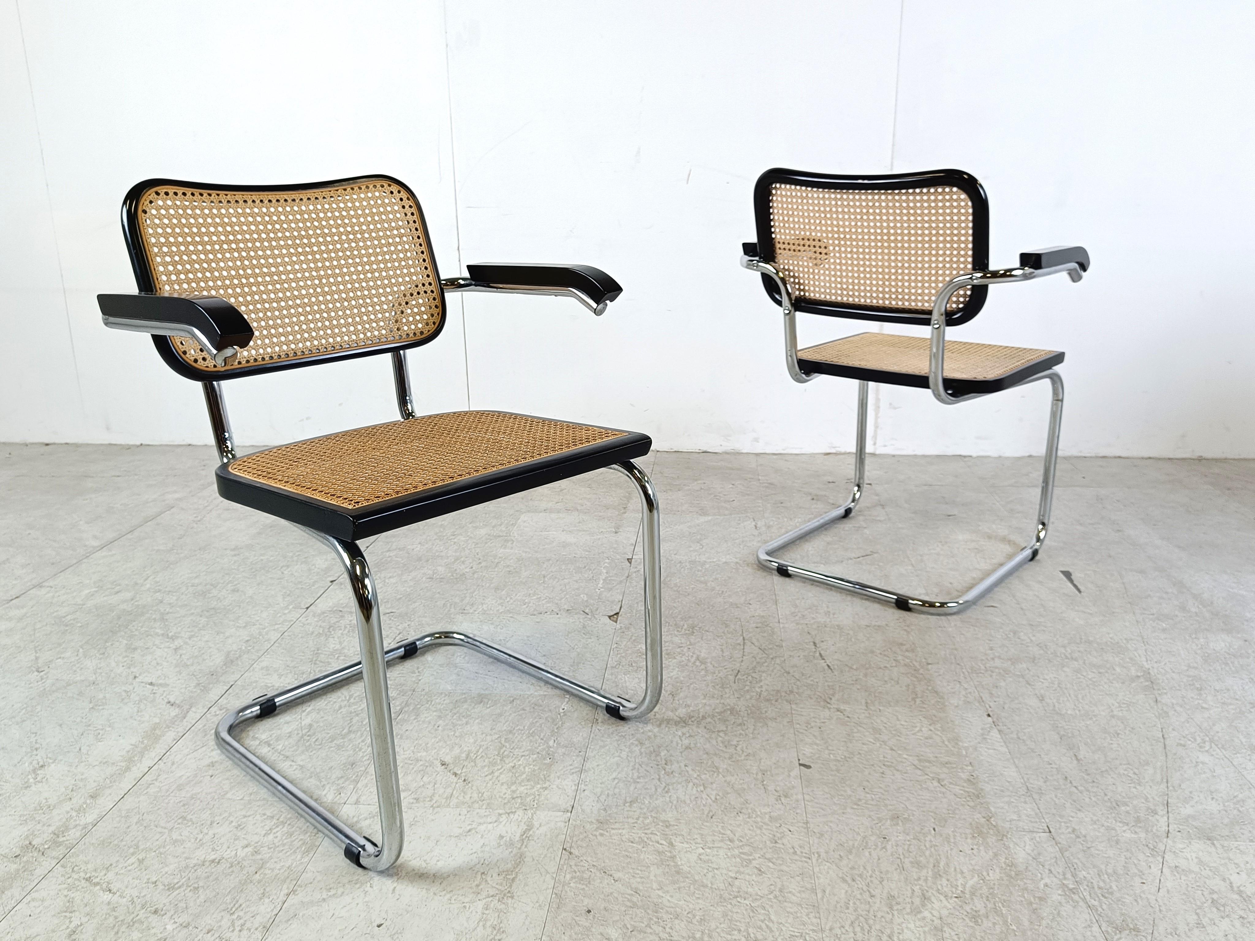 Set of 6 Marcel Breuer style dining chairs, 1970s  2
