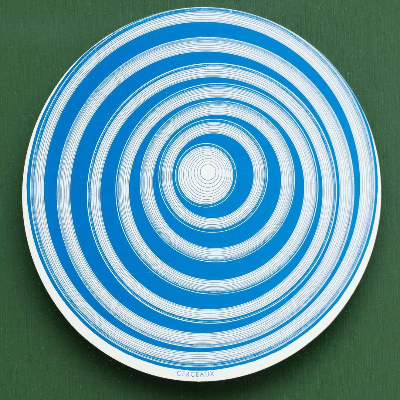 Set of 6 Marcel Duchamp rotoreliefs, 1987 Konig Series 133.

Henri-Robert-Marcel Duchamp (French 28 July 1887–2 October 1968) was a French, naturalized American painter, sculptor, chess player and writer whose work is associated with Cubism,
