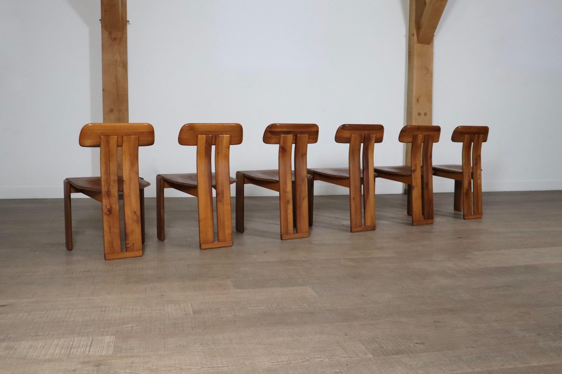 Set Of 6 Mario Marenco Sapporo Chairs For Mobil Girgi Italy 1970s 7