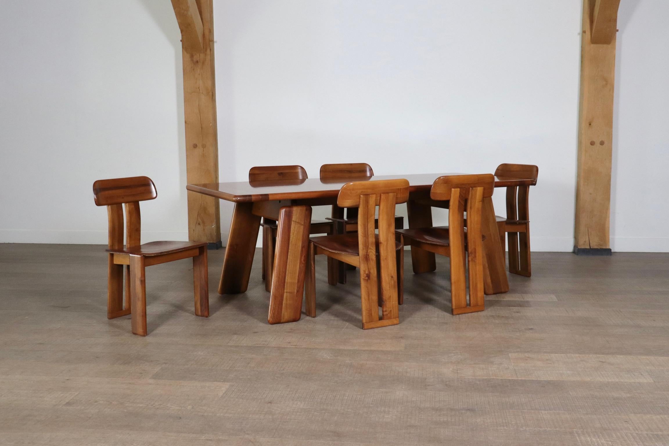 Set Of 6 Mario Marenco Sapporo Chairs For Mobil Girgi Italy 1970s 8