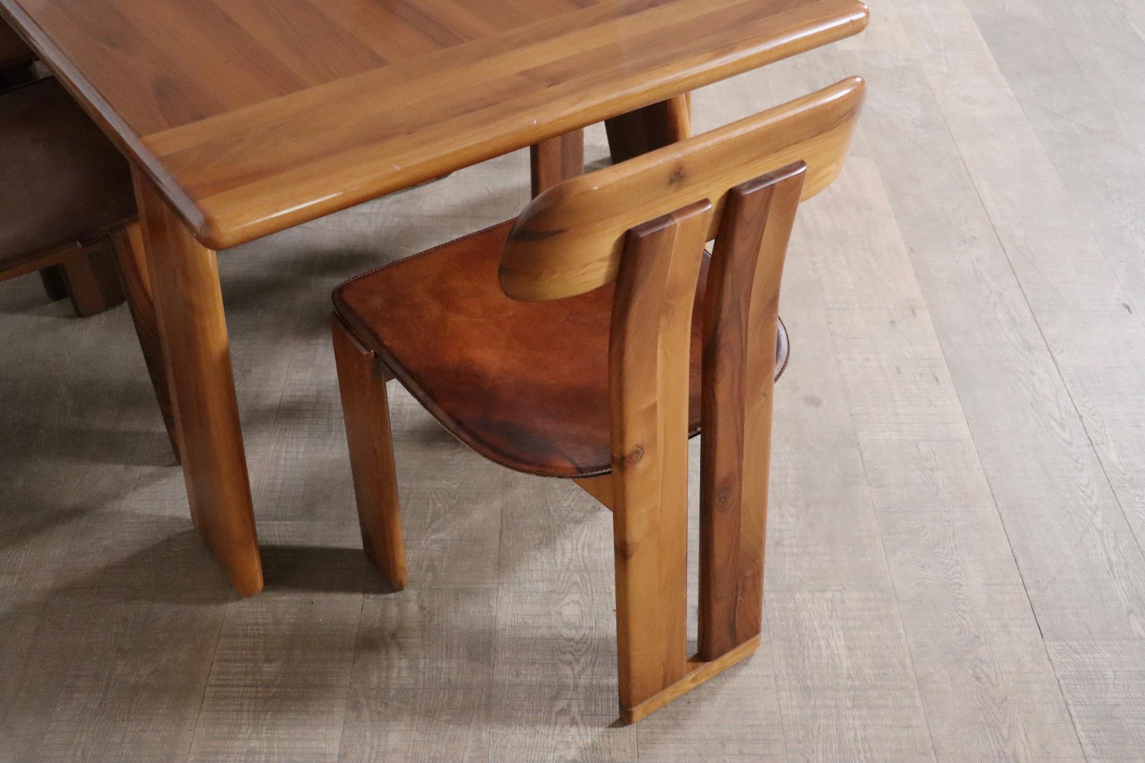 Set Of 6 Mario Marenco Sapporo Chairs For Mobil Girgi Italy 1970s 9