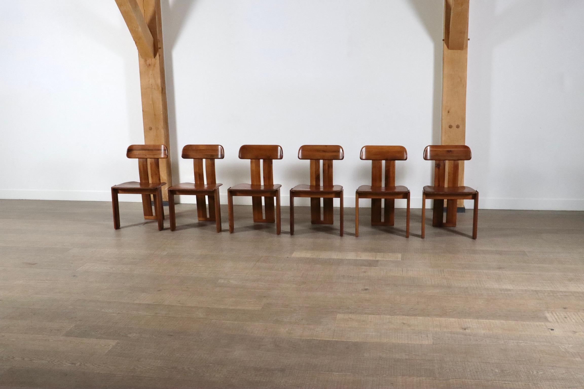 Late 20th Century Set Of 6 Mario Marenco Sapporo Chairs For Mobil Girgi Italy 1970s