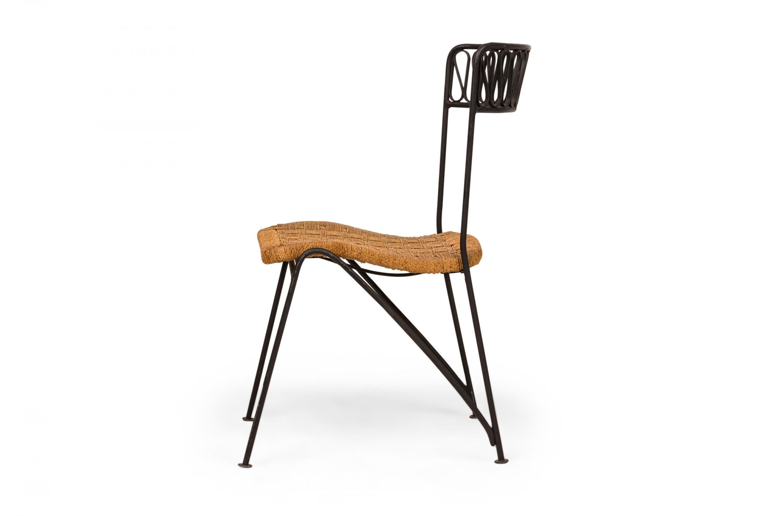 Ensemble de 6 chaises en métal noir du milieu du siècle Maurizio Tempestini pour Salterini en vente 10