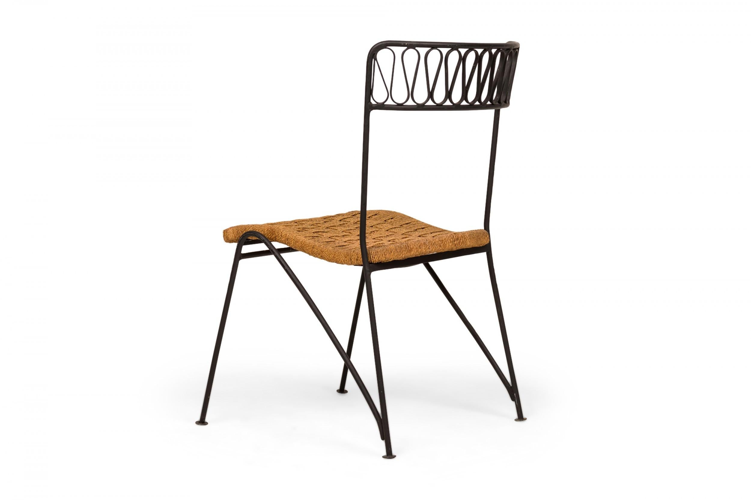 Ensemble de 6 chaises en métal noir du milieu du siècle Maurizio Tempestini pour Salterini en vente 11