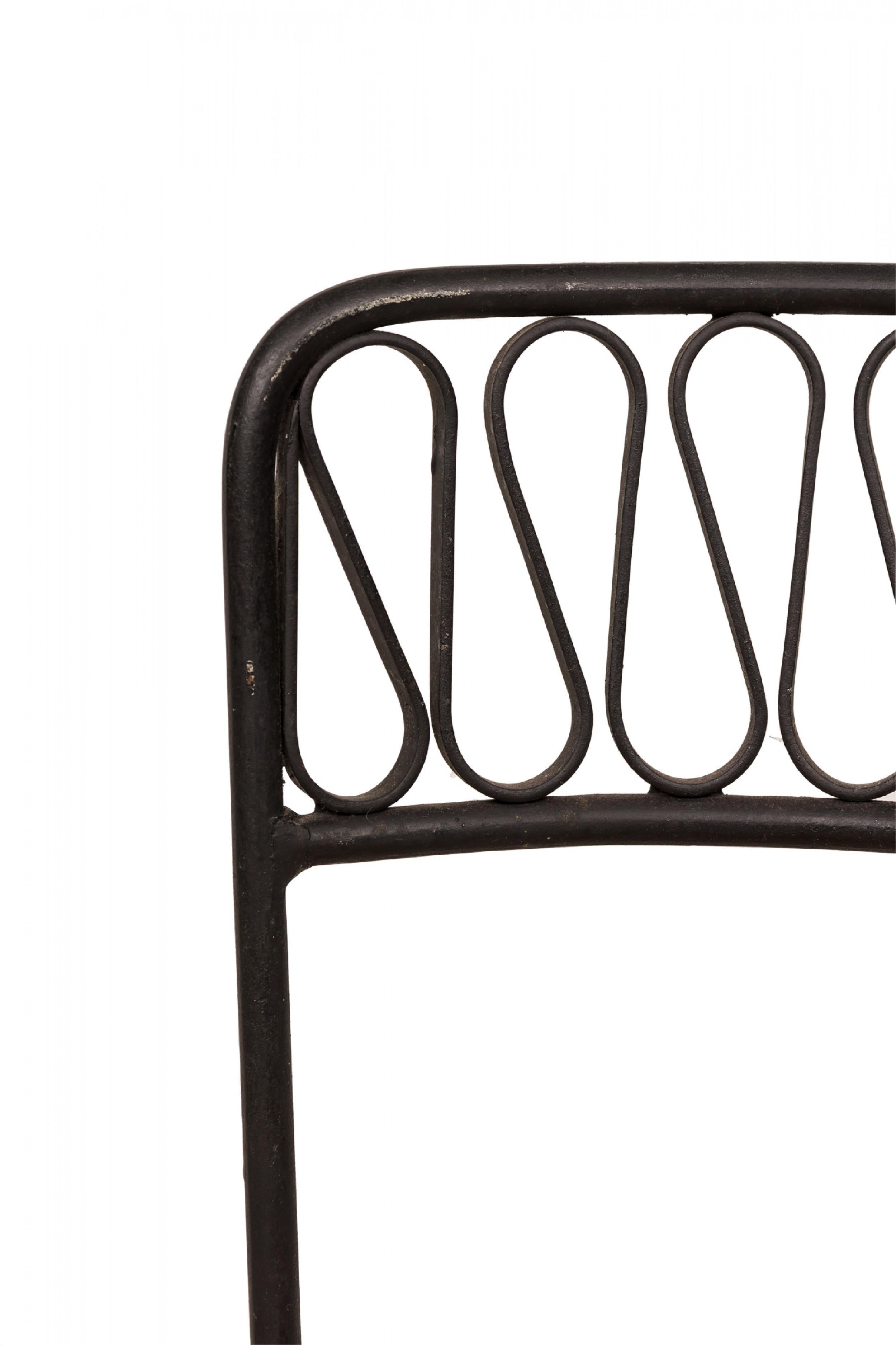 Ensemble de 6 chaises en métal noir du milieu du siècle Maurizio Tempestini pour Salterini en vente 13
