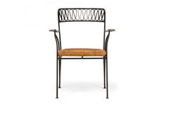 Juego de 6 sillas de metal negro de Maurizio Tempestini para Salterini Midcentury