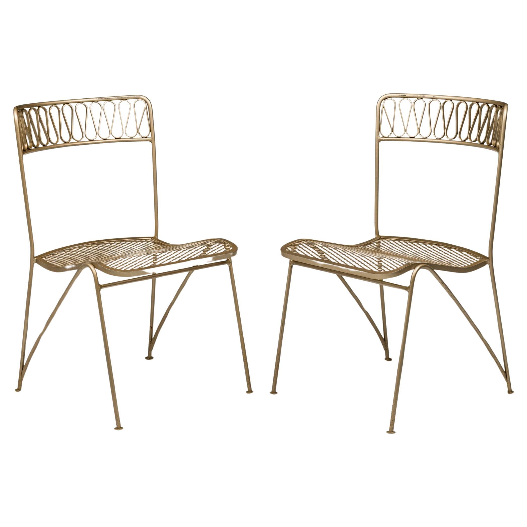 Set of 6 Maurizio Tempestini for Salterini Ribbon Dining Chairs with Seat