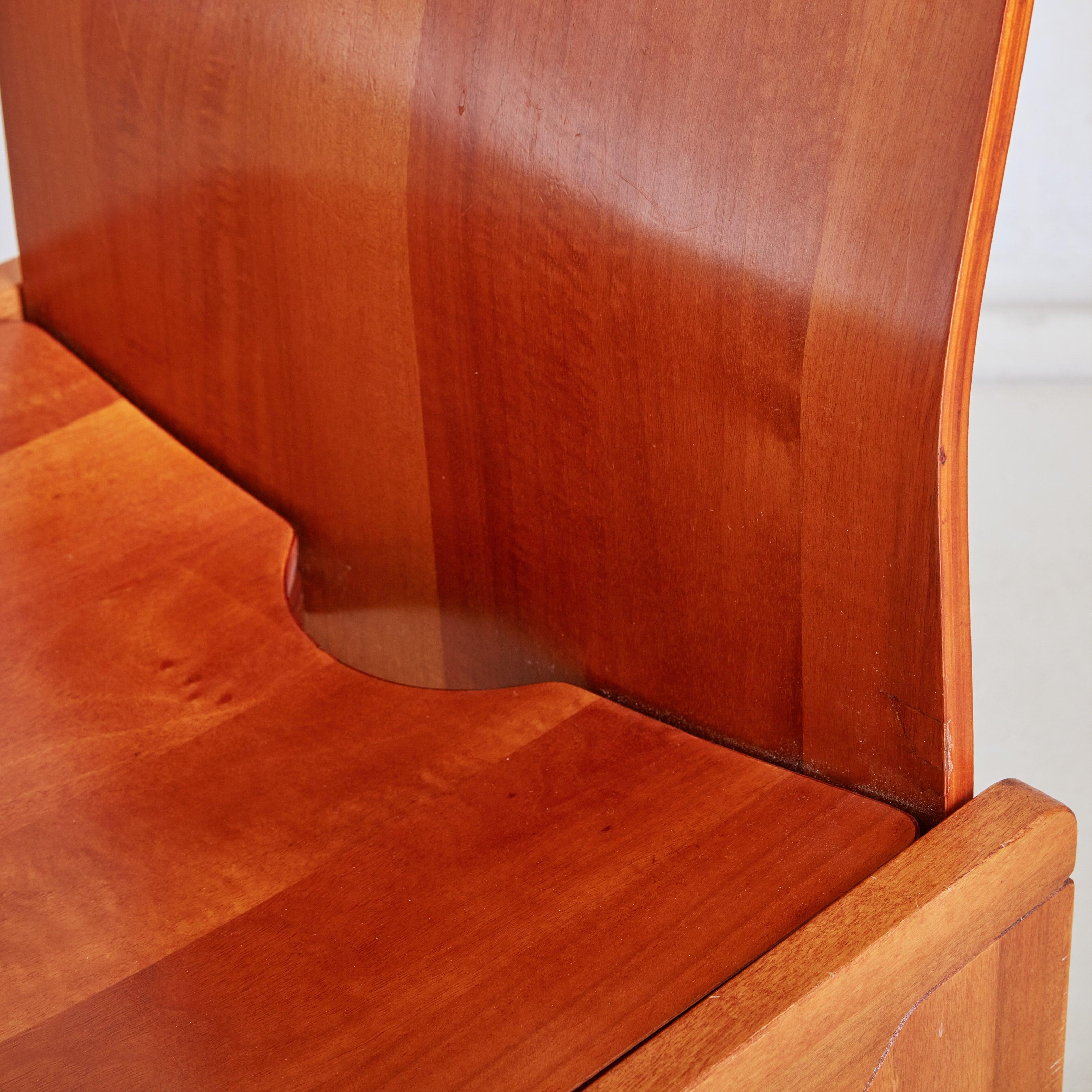 6 Esstischstühle 'Maxello' aus Holz von Enzo Berti für Piarotto Mobili, Italien im Angebot 5