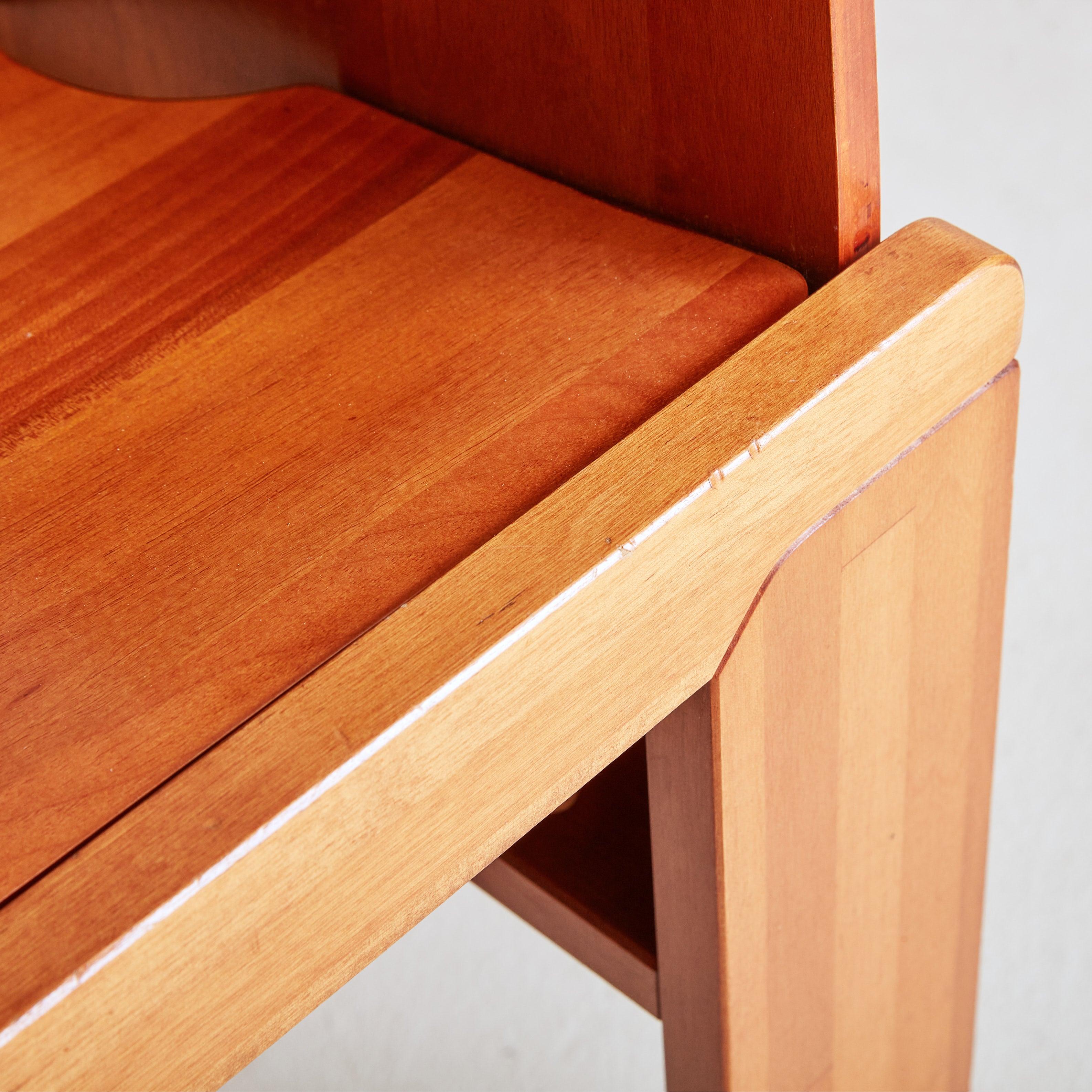 6 Esstischstühle 'Maxello' aus Holz von Enzo Berti für Piarotto Mobili, Italien im Angebot 3