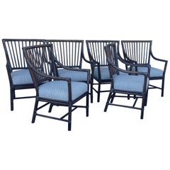 Set of 6 McGuire Armchairs Set of 6 McGuire Armchairs