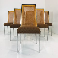 Set of 6 MCM Vintage Milo Baughman Dining Chairs