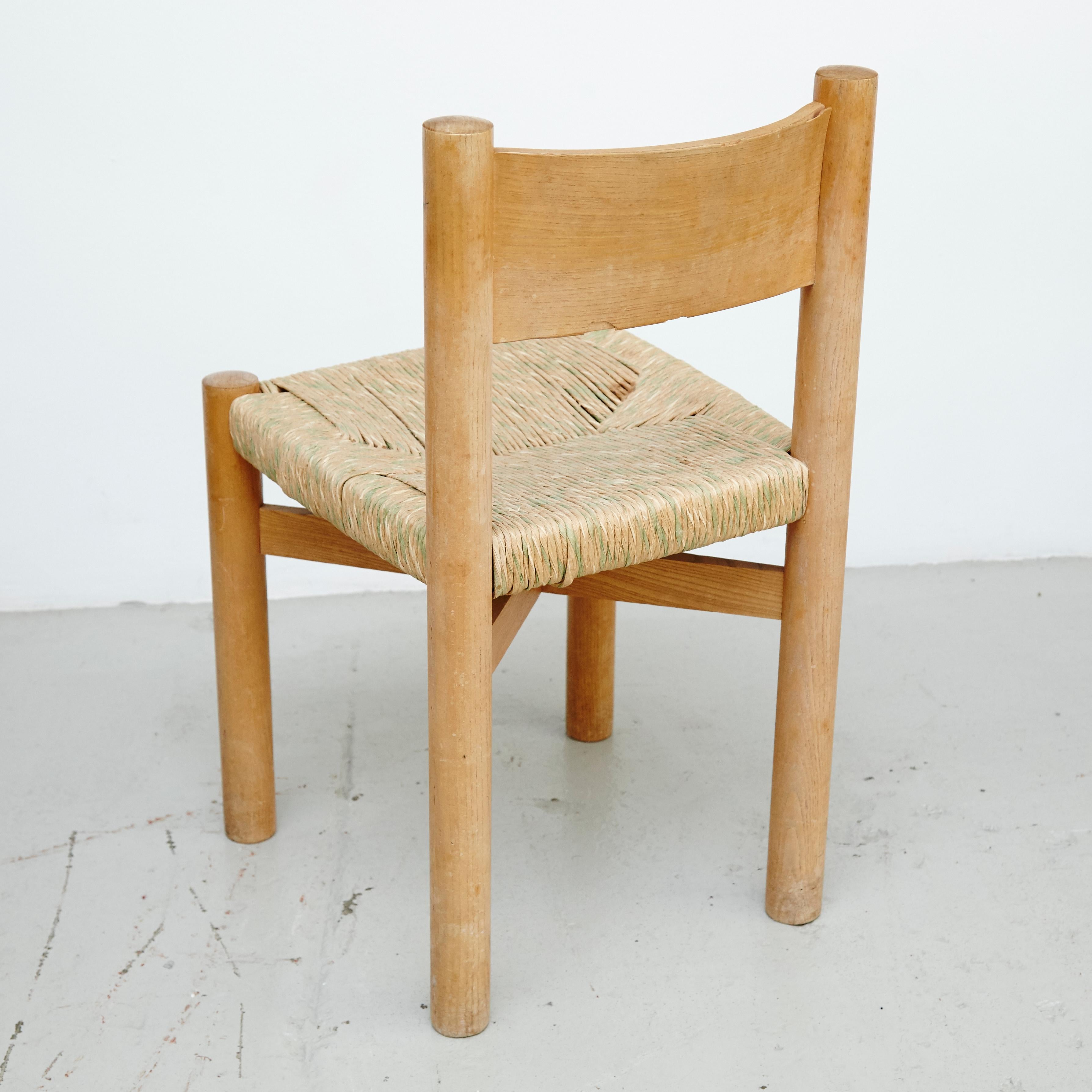 Set of 6 Meribel Chairs by Charlotte Perriand, circa 1950 3
