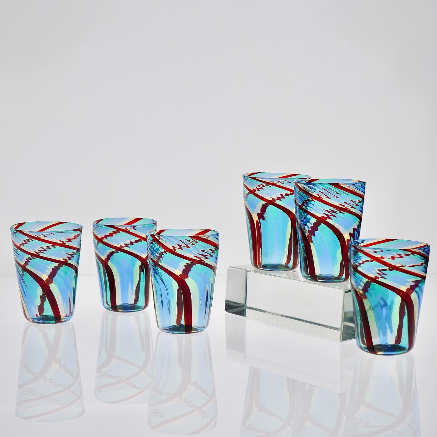 6er Set Mezzo Ritorto Glasbecher von Silvio Piattelli im Angebot 5