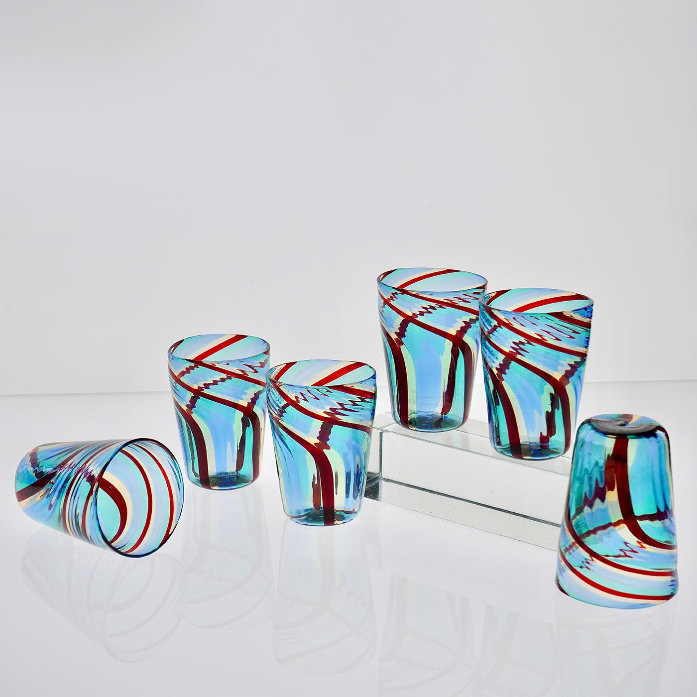 6er Set Mezzo Ritorto Glasbecher von Silvio Piattelli im Zustand „Neu“ im Angebot in Milan, IT