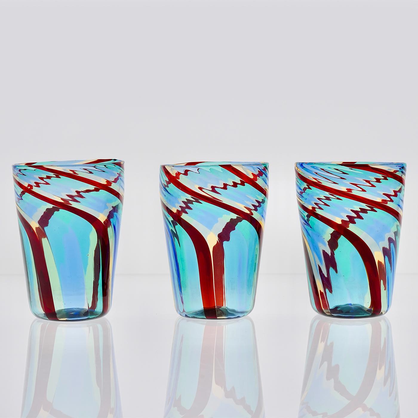 6er Set Mezzo Ritorto Glasbecher von Silvio Piattelli im Angebot 2