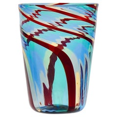 Set of 6 Mezzo Ritorto Glass Tumblers by Silvio Piattelli