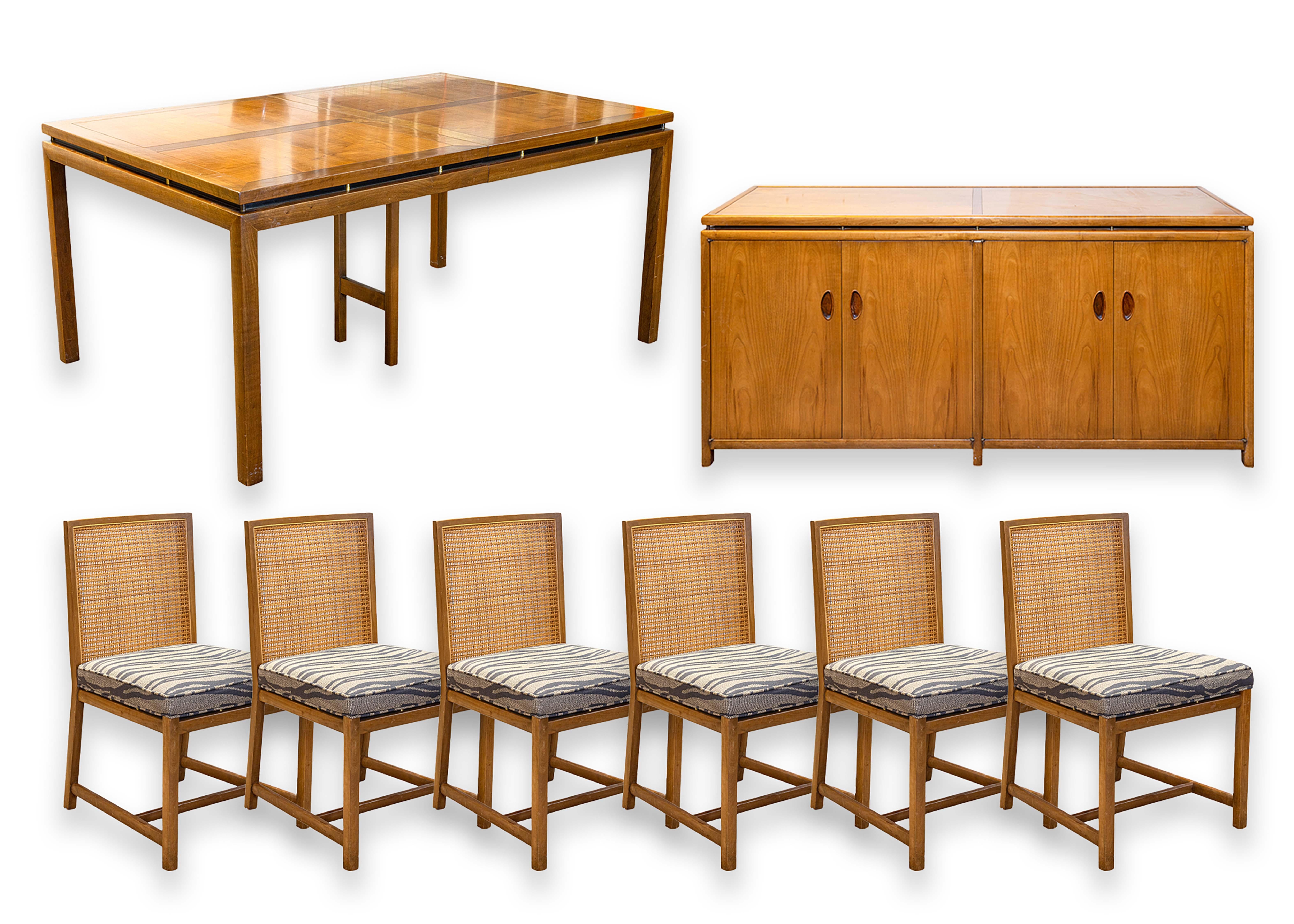 Ensemble de 6 chaises à manger de la collection New World de Michael Taylor pour Baker Furniture en vente 2
