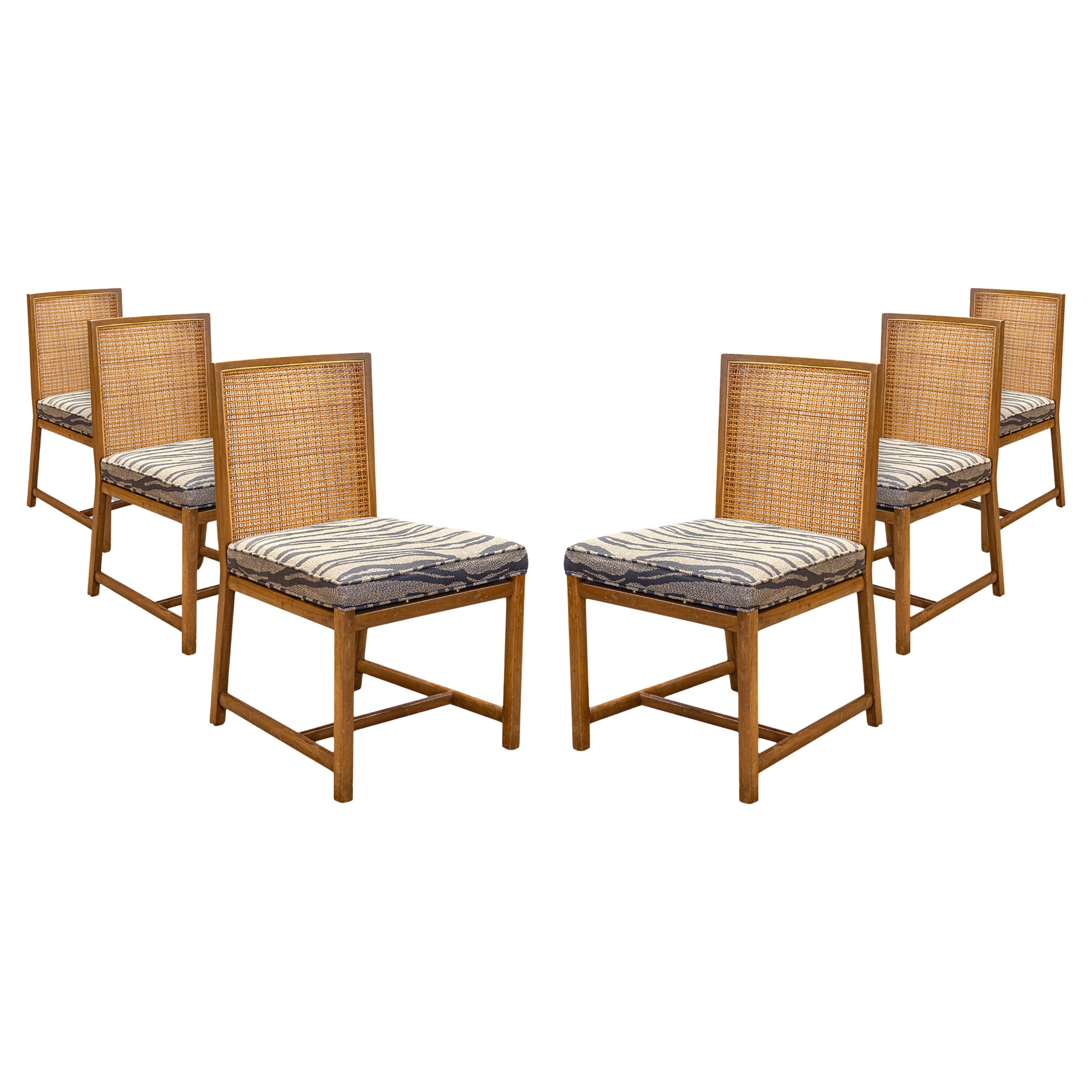 Ensemble de 6 chaises à manger de la collection New World de Michael Taylor pour Baker Furniture en vente